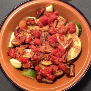 6_Sprinkle about a tablespoon of olive oil and a tablespoon of ras el hanout spice on top